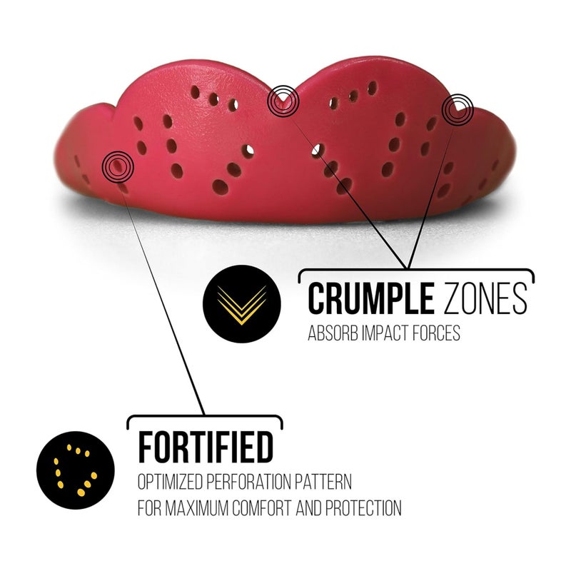 SISU Aero Small Mouthguard, Awesome Aqua - 30% Stronger Protection for Lacrosse, Football, Hockey, Roller Derby, Team Sports - Remoldable Up to 20 Times - Ultra Slim - Non Toxic - Image 4